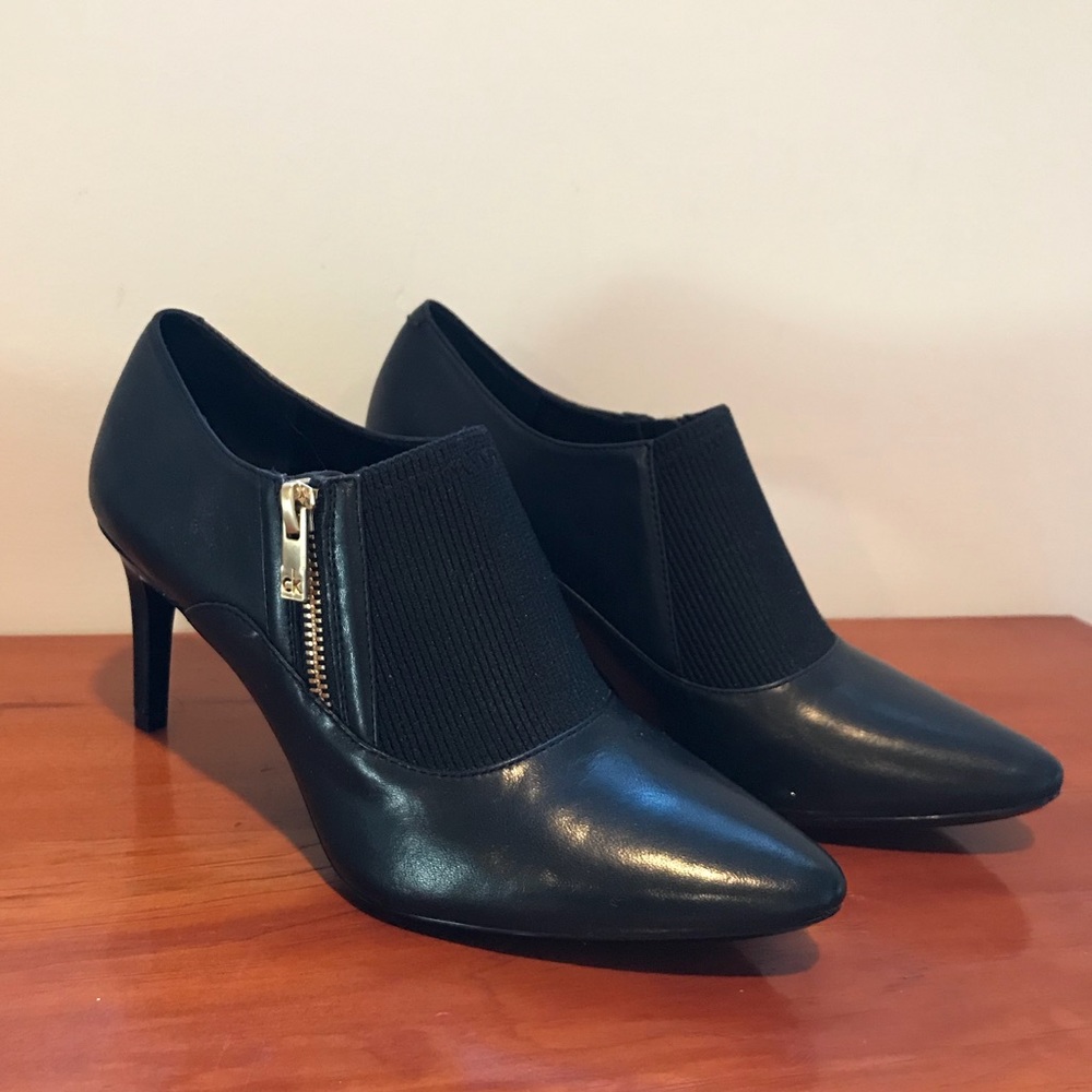 Calvin Klein black ankle boots